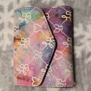 Luv Betsey wallet, 4 card slots, long pocket, ID, NWOT,  5" x 4"